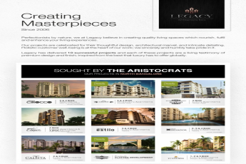Invest in luxurious homes by Legacy in Bangalore
